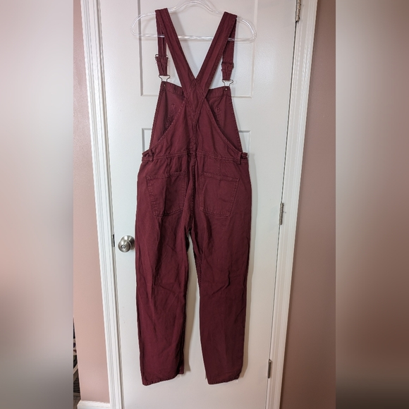 Free People We The Free Ziggy Overalls in Maroon - Picture 4 of 4